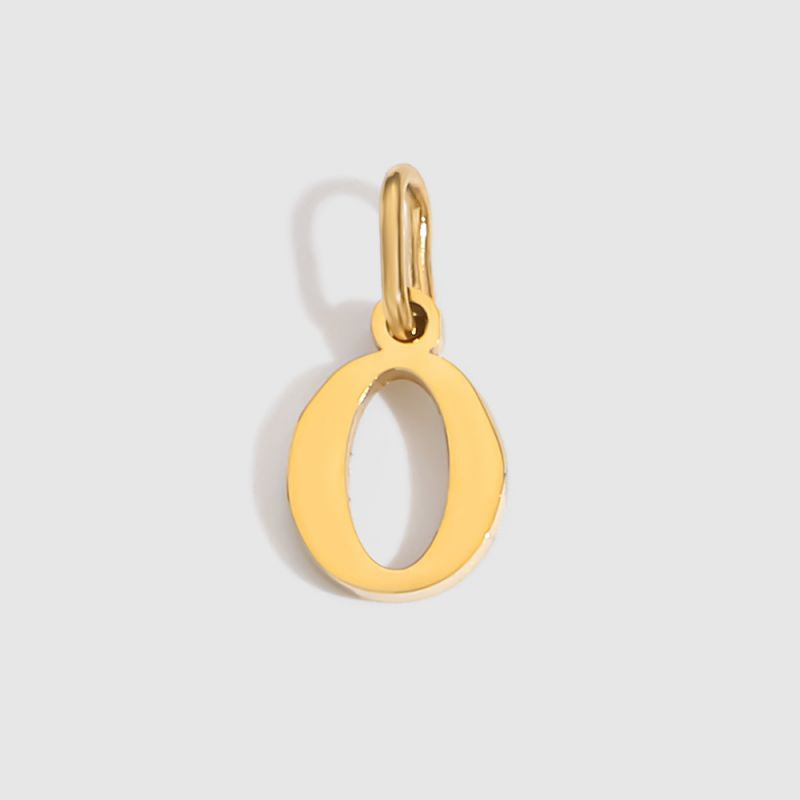 A-14k Gold Stainless Steel 26-letter Lowercase Pendant (without Chain)