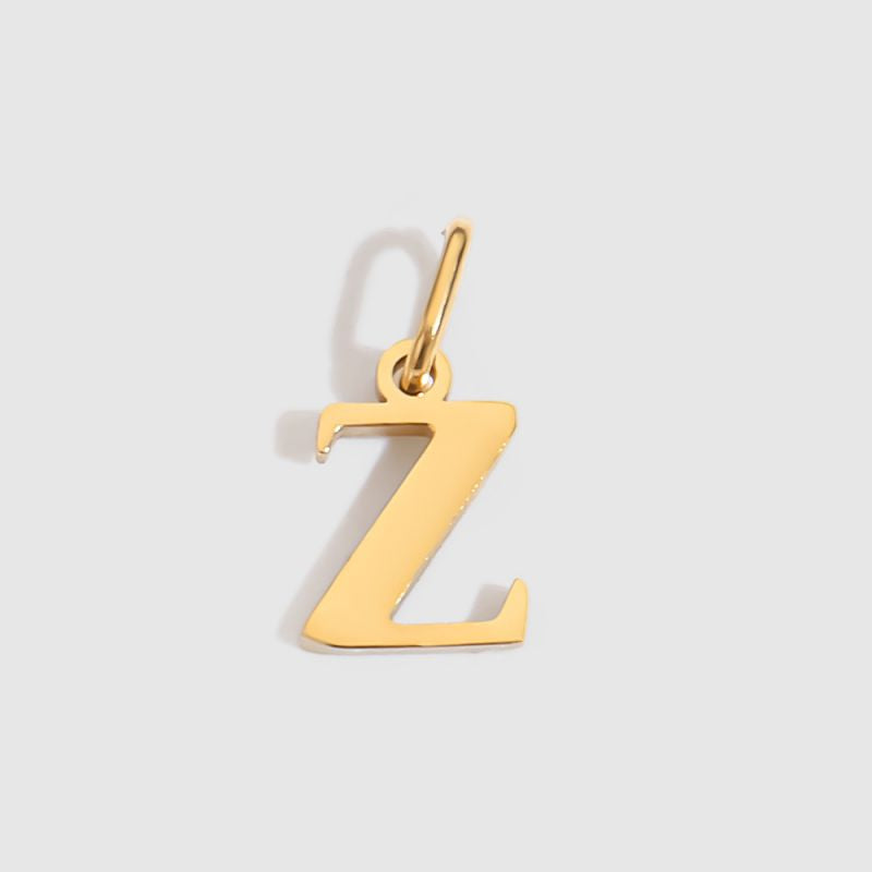 A-14k Gold Stainless Steel 26-letter Lowercase Pendant (without Chain)