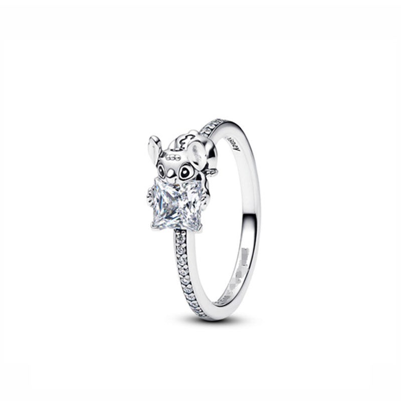 2-58mm Copper Geometric Cartoon Ring