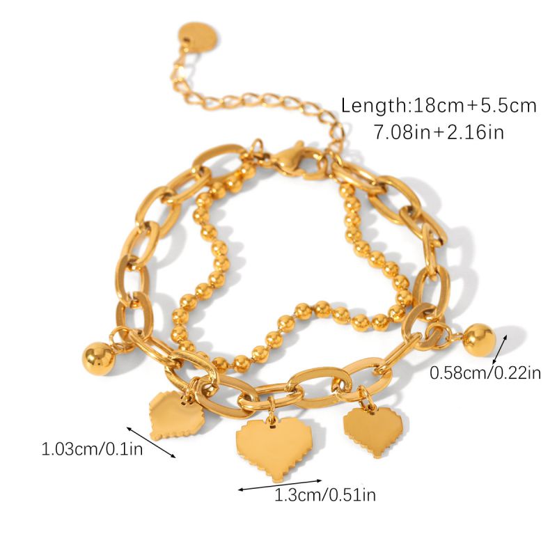 Bracelet 2# Stainless Steel Butterfly Hollow Strap Chain Bracelet