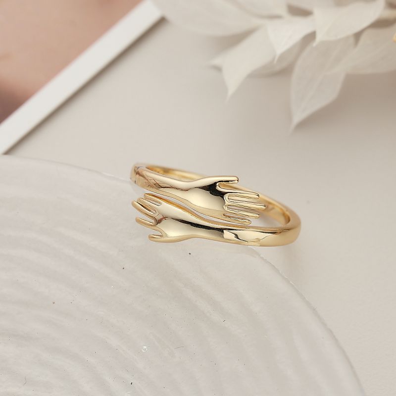 1# Copper Diamond Heart Ring