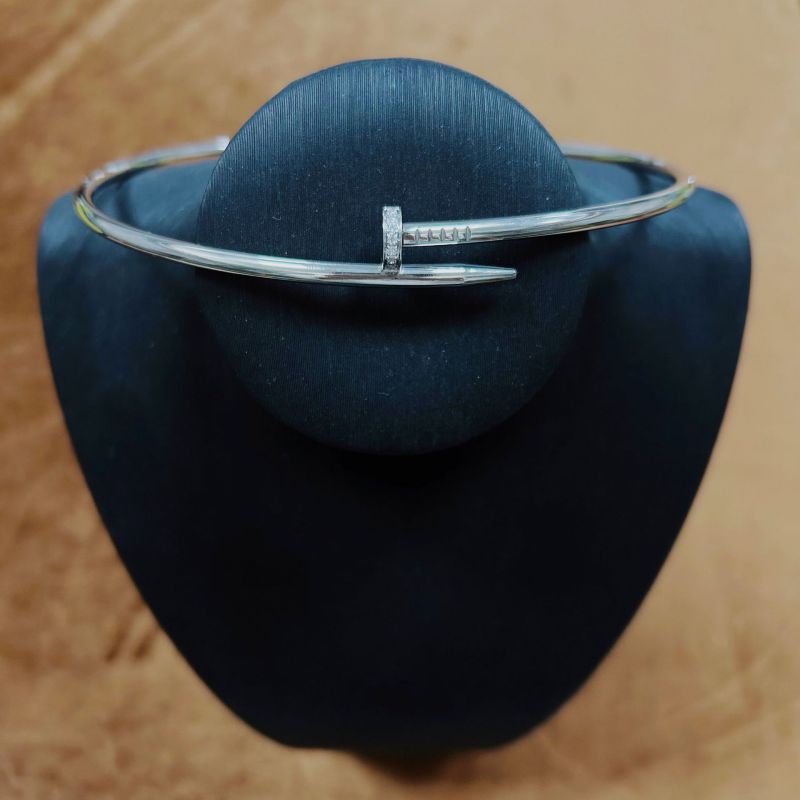 Steel Color Diamond-free Bracelet R404 Titanium Steel Nail Bracelet