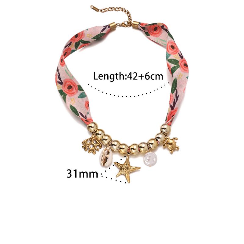 Necklace 1# Titanium Steel Shell Pendant Necklace