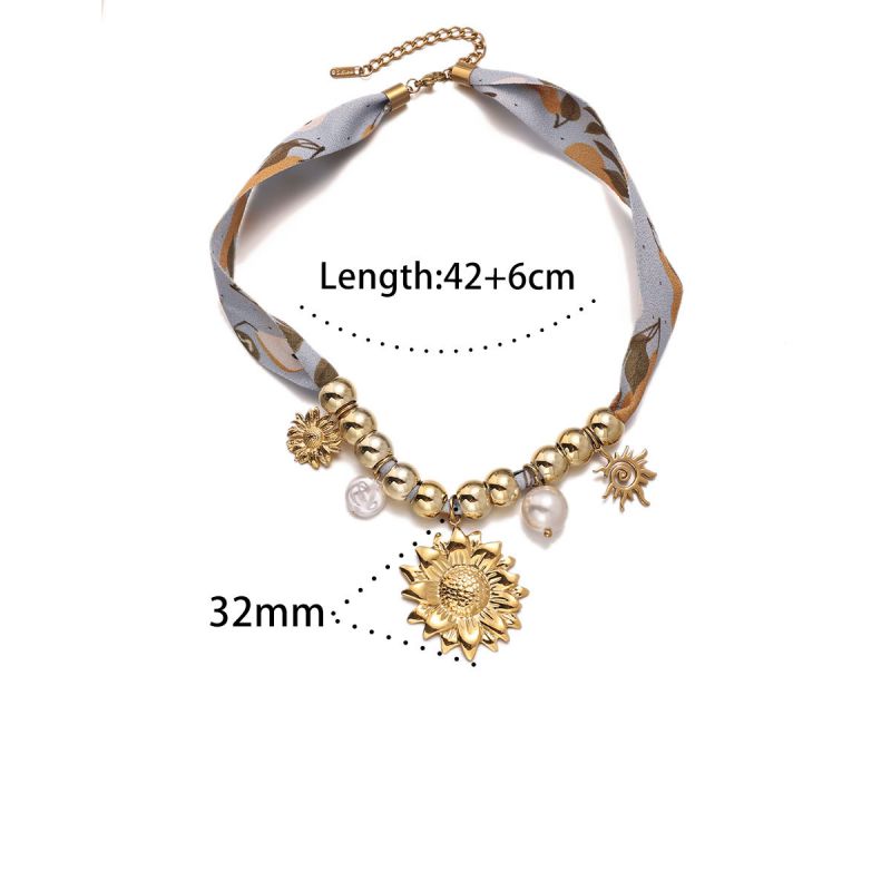 Necklace 1# Titanium Steel Shell Pendant Necklace