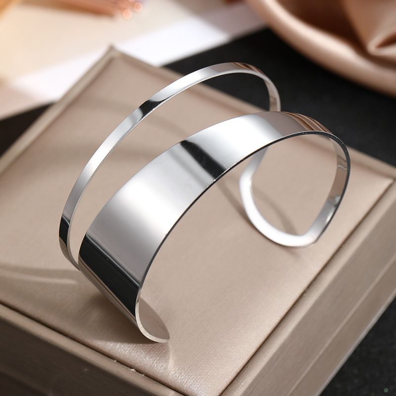 Gold Stainless Steel Double Bracelet