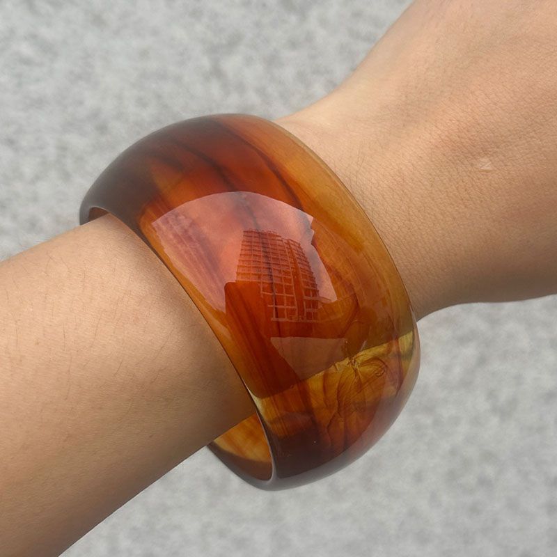 Irregular Amber Resin Irregular Bracelet