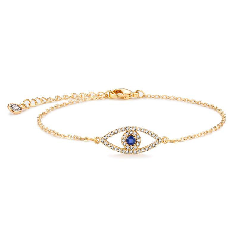 Gold Bracelet 2# Stainless Steel Beaded Double Bracelet
