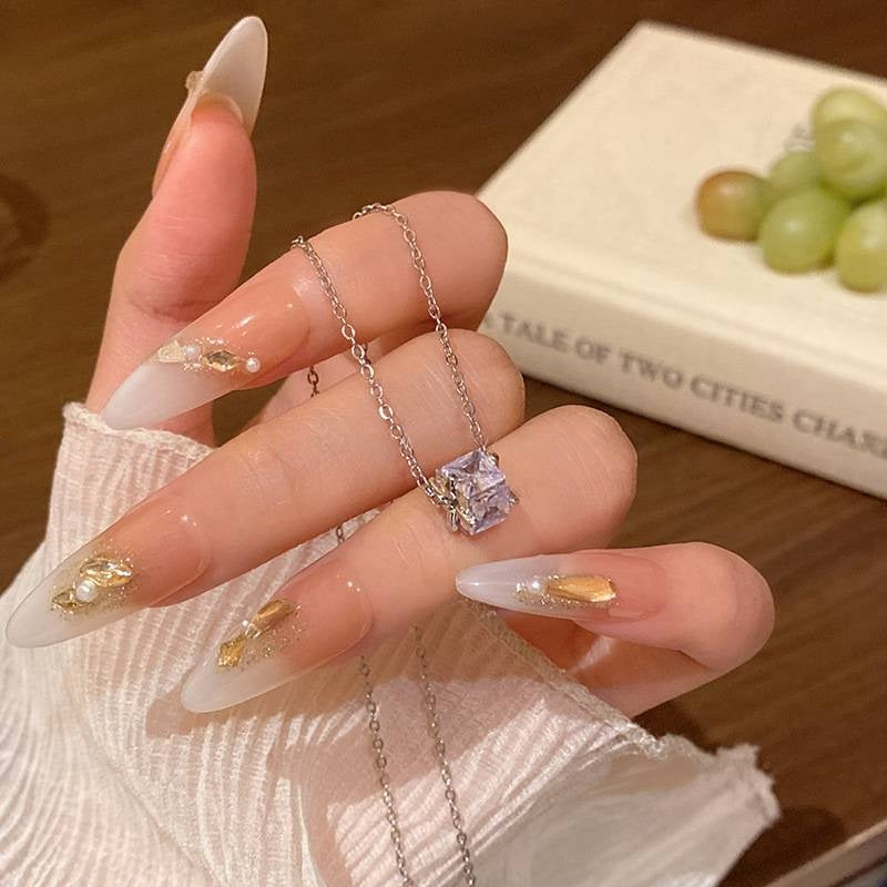 Necklace 11# Titanium Steel Pearl Butterfly Necklace