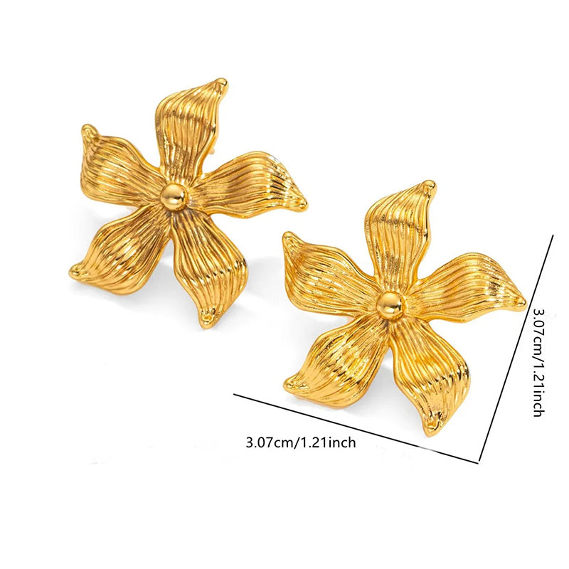 Earrings 115# Stainless Steel Spiral Earrings