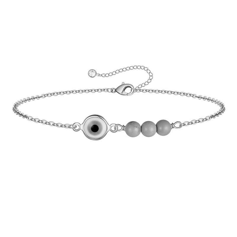 Gold Bracelet 2# Stainless Steel Beaded Double Bracelet