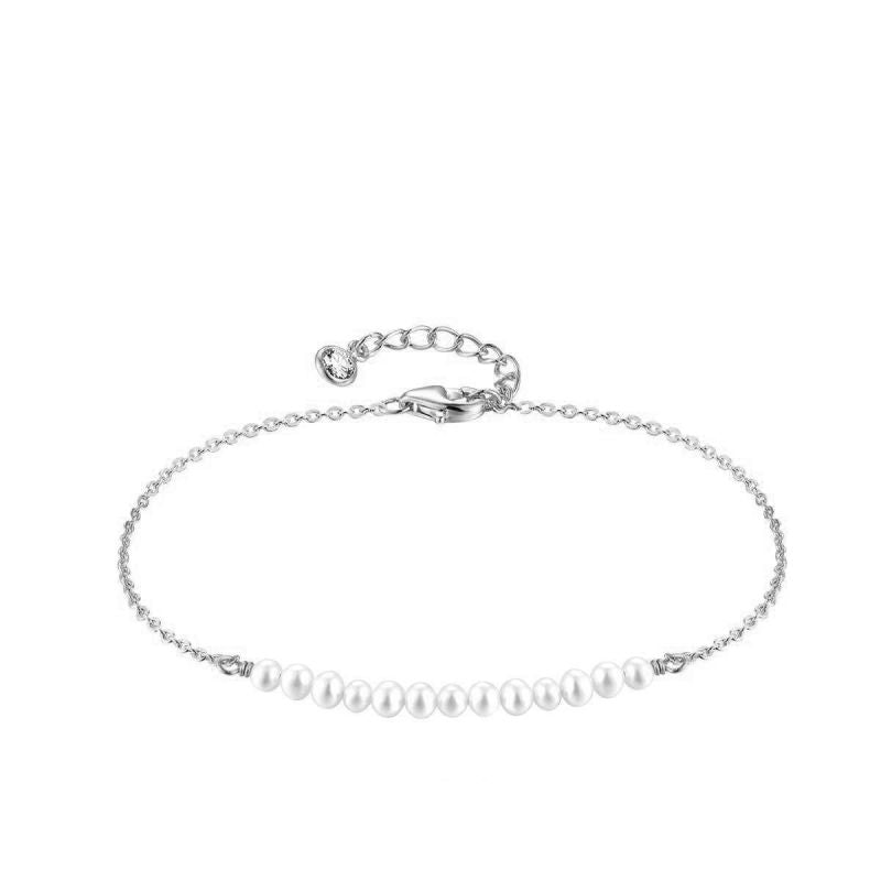 Gold Bracelet 2# Stainless Steel Beaded Double Bracelet