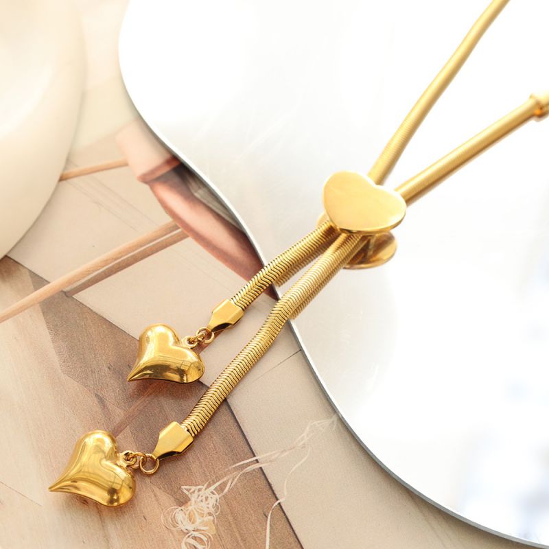 Three Peas Titanium Steel Necklace-steel Titanium Pea Necklace