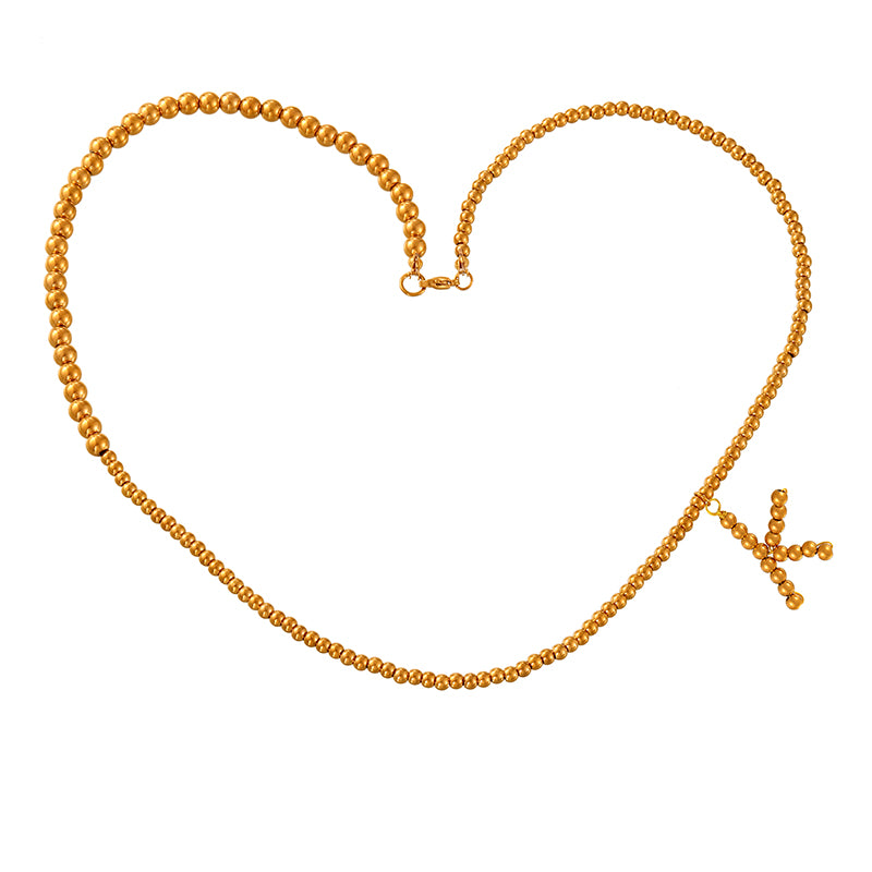 Red Alloy Bull Head Fabric Print Necklace