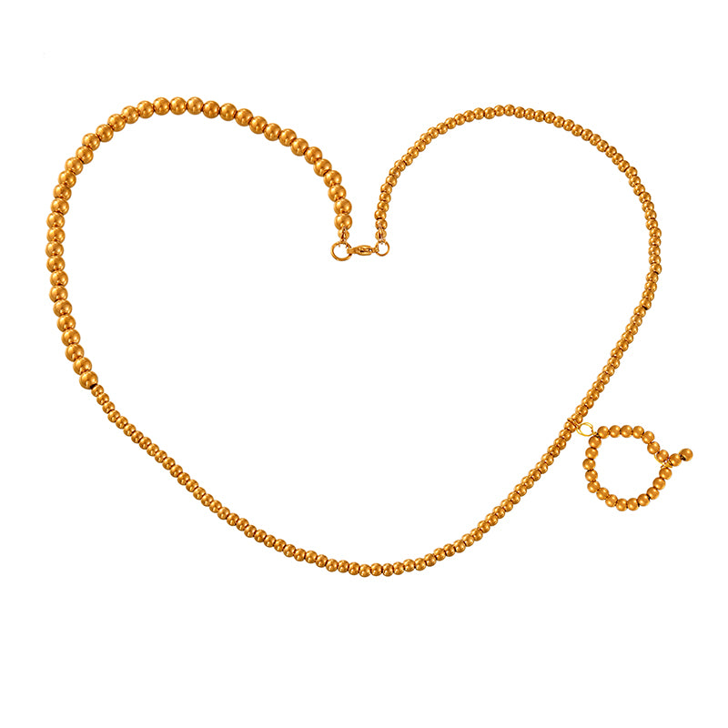 Red Alloy Bull Head Fabric Print Necklace