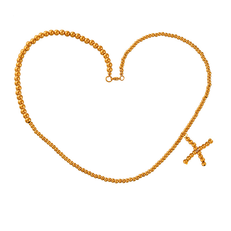 Red Alloy Bull Head Fabric Print Necklace