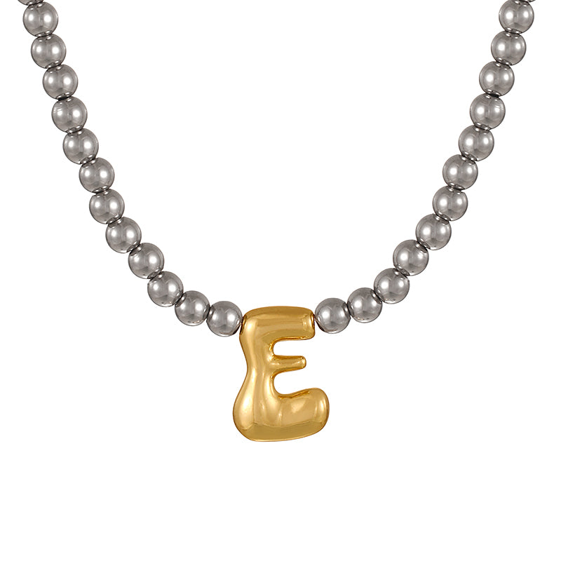A 26 Alphabet Copper Bead Necklace