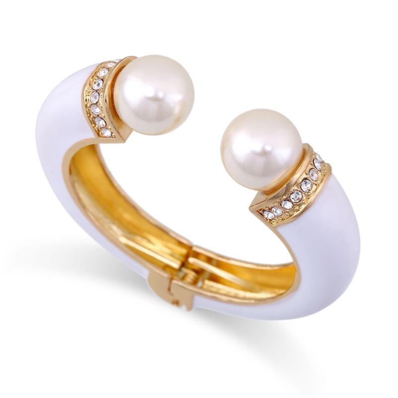 Bracelet 1# Alloy Oil-drip Diamond Round Bracelet