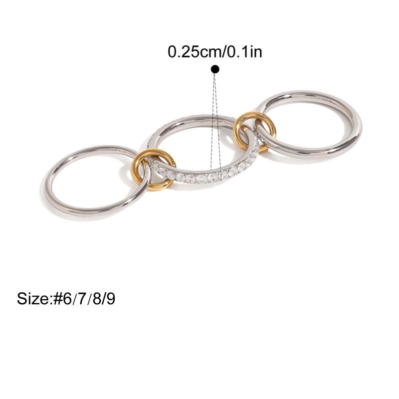 Ring 8# Stainless Steel Round Ring