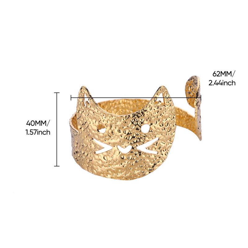 Bracelet 1# Stainless Steel Crinkled Texture Bracelet