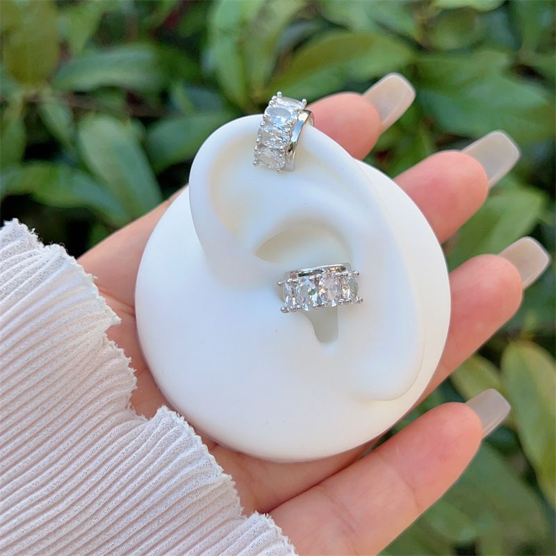 Heart Gold Copper Diamond Heart Earrings