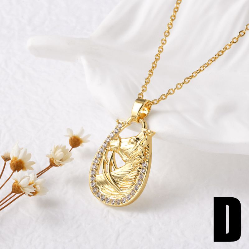 B Copper And Diamond Bicycle Necklace