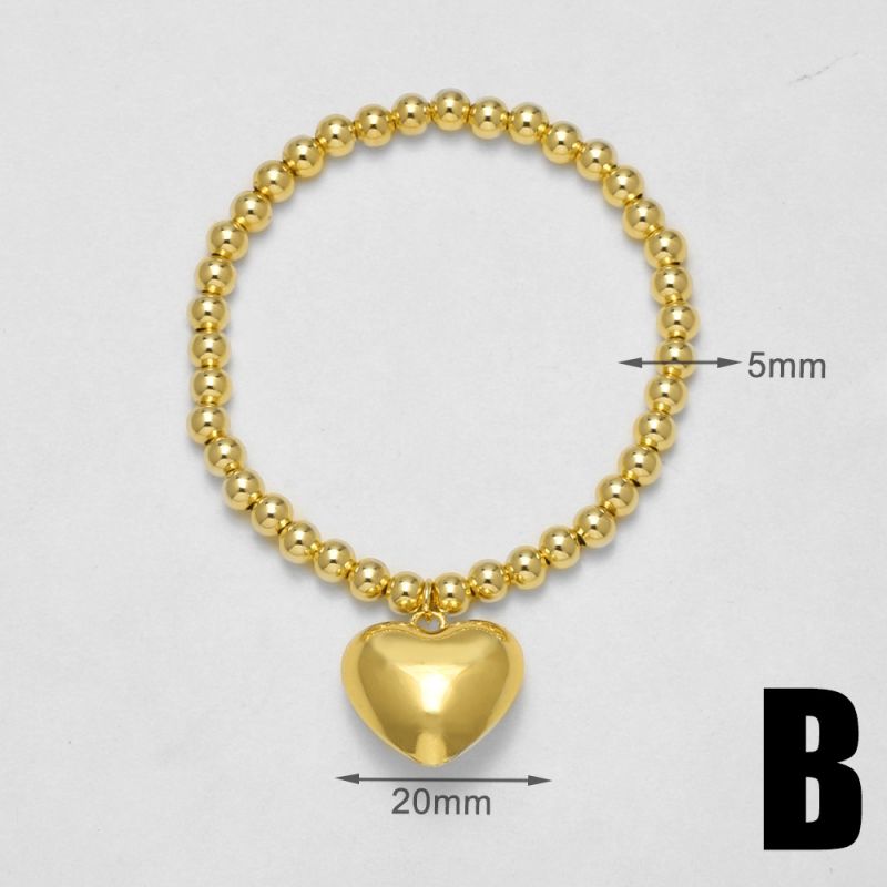 1a Copper Bracelet With Square Diamonds