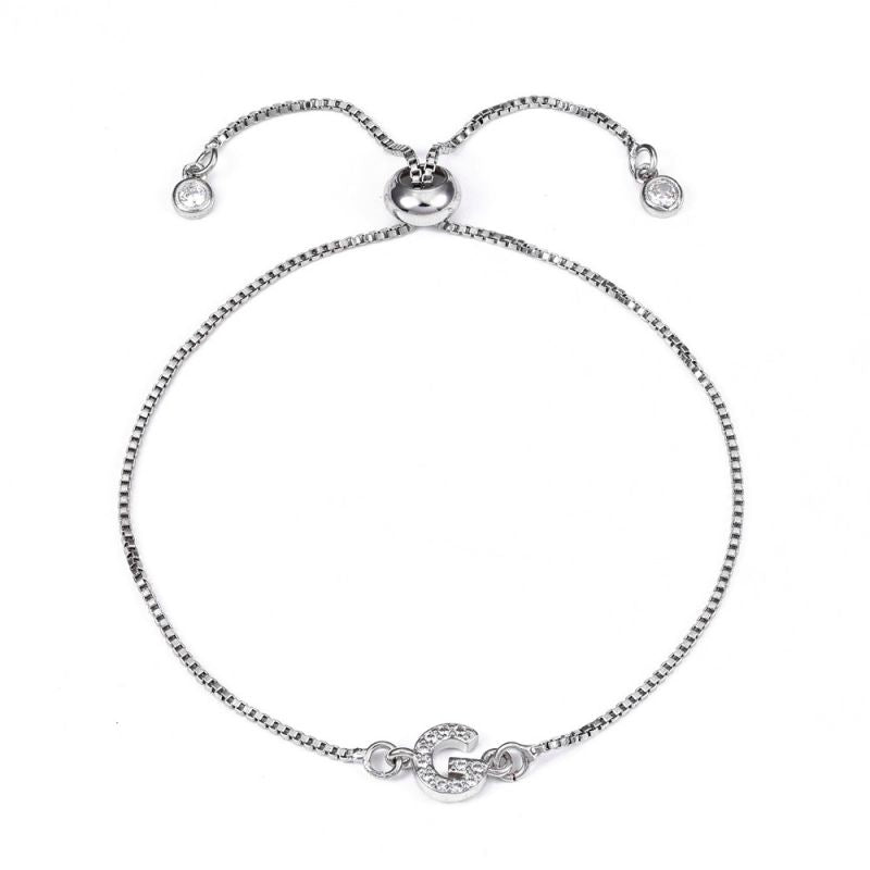 Letter:a Copper Diamond 26 Letter Bracelet