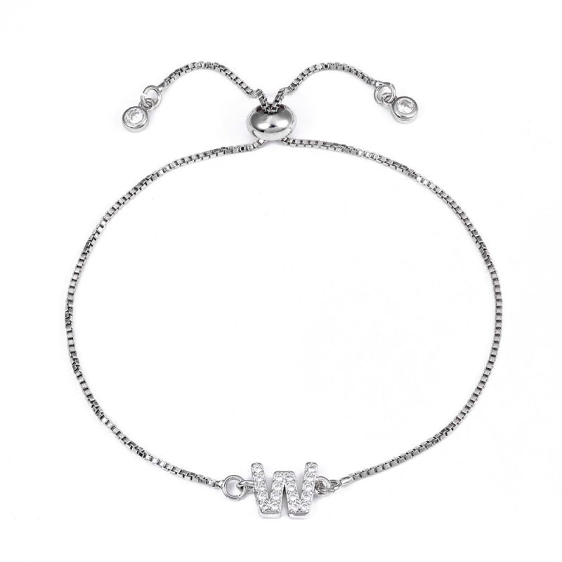 Letter:a Copper Diamond 26 Letter Bracelet