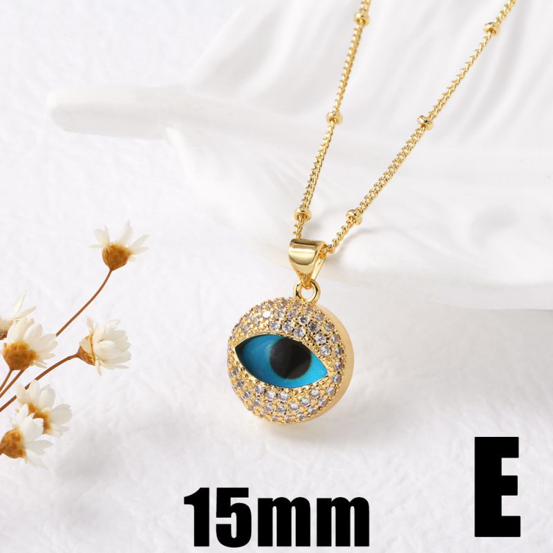 A11mm Copper Heart Eyes Necklace