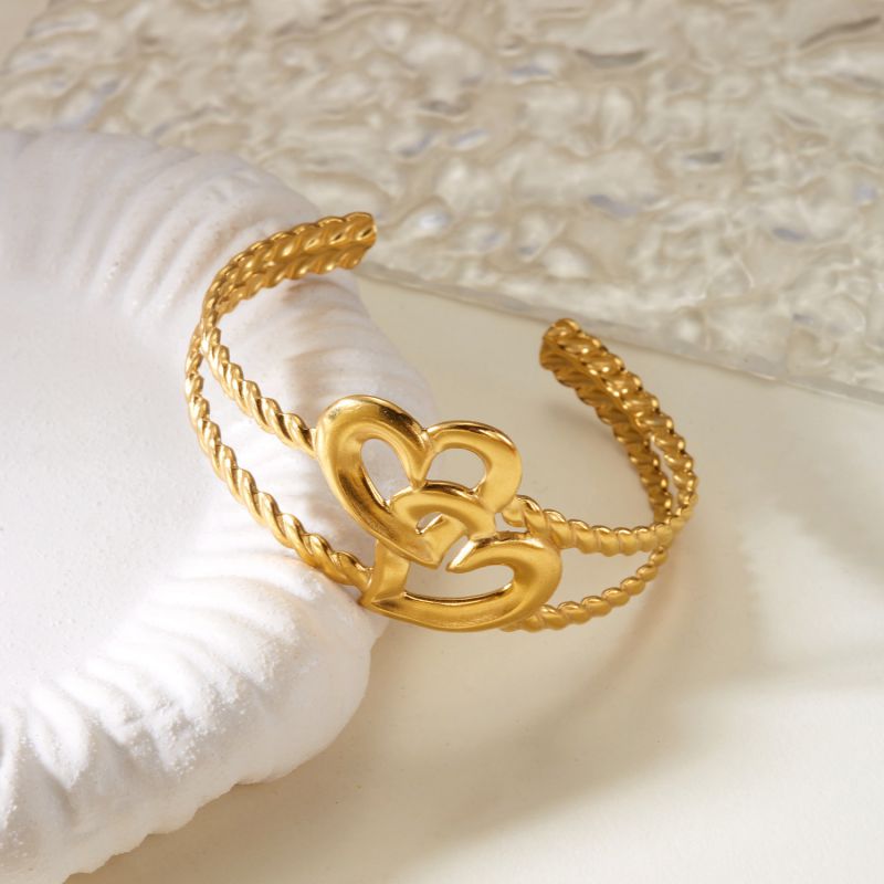 Bracelet 2# Stainless Steel Heart Bracelet