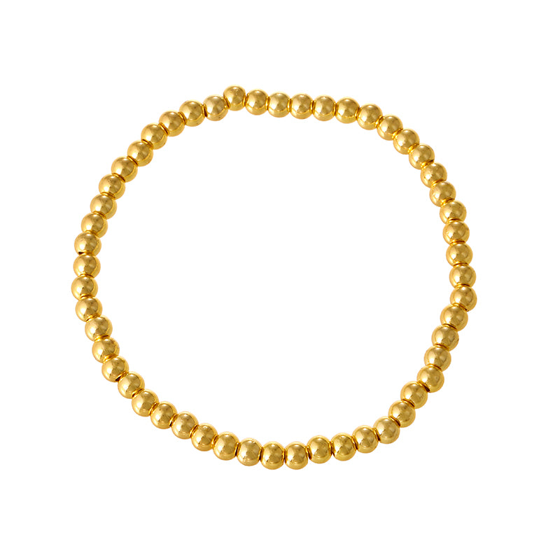 White Portrait Beaded Braided Tassel Bracelet