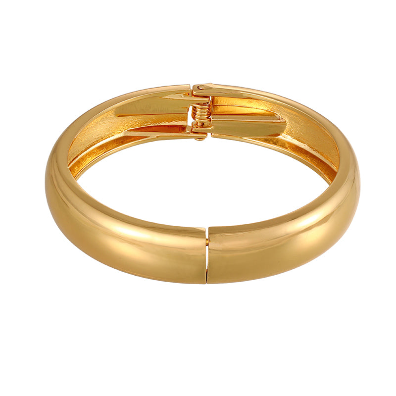 Gold 1 Alloy Round Open Bracelet