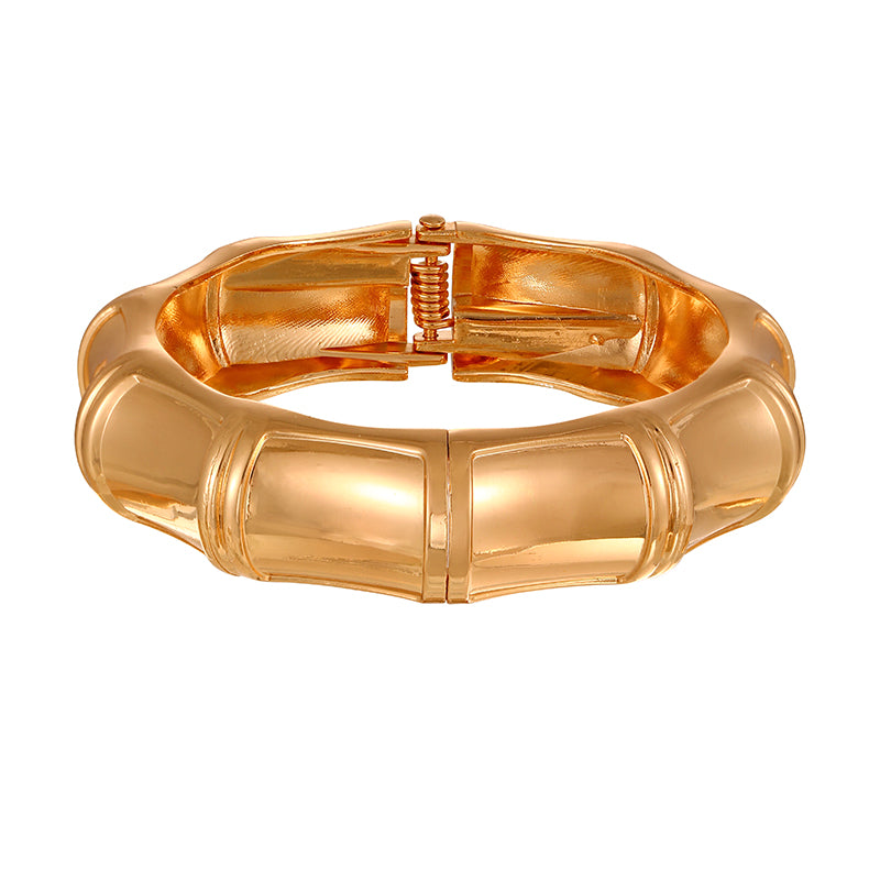 Gold 1 Alloy Round Open Bracelet