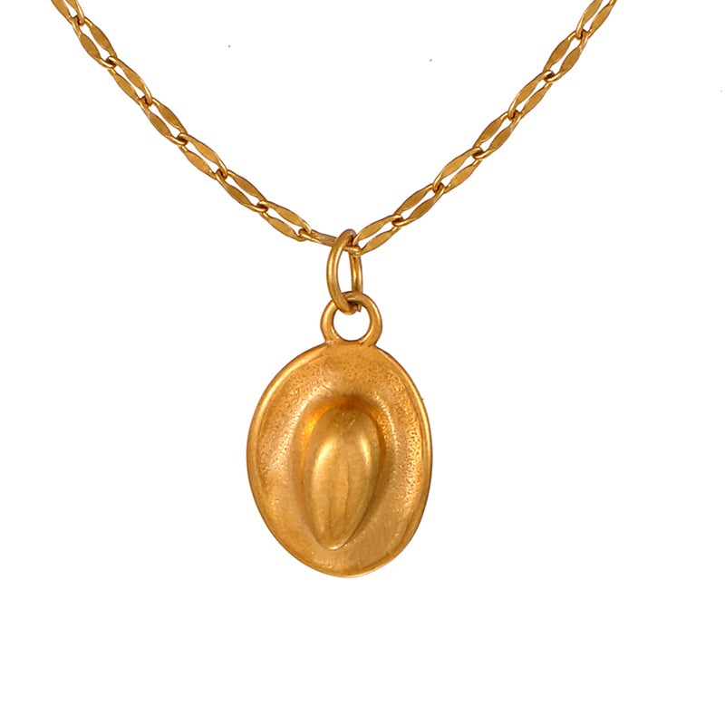 Black Titanium Steel Inlaid Zirconium Horse Head Printed Fabric Necklace