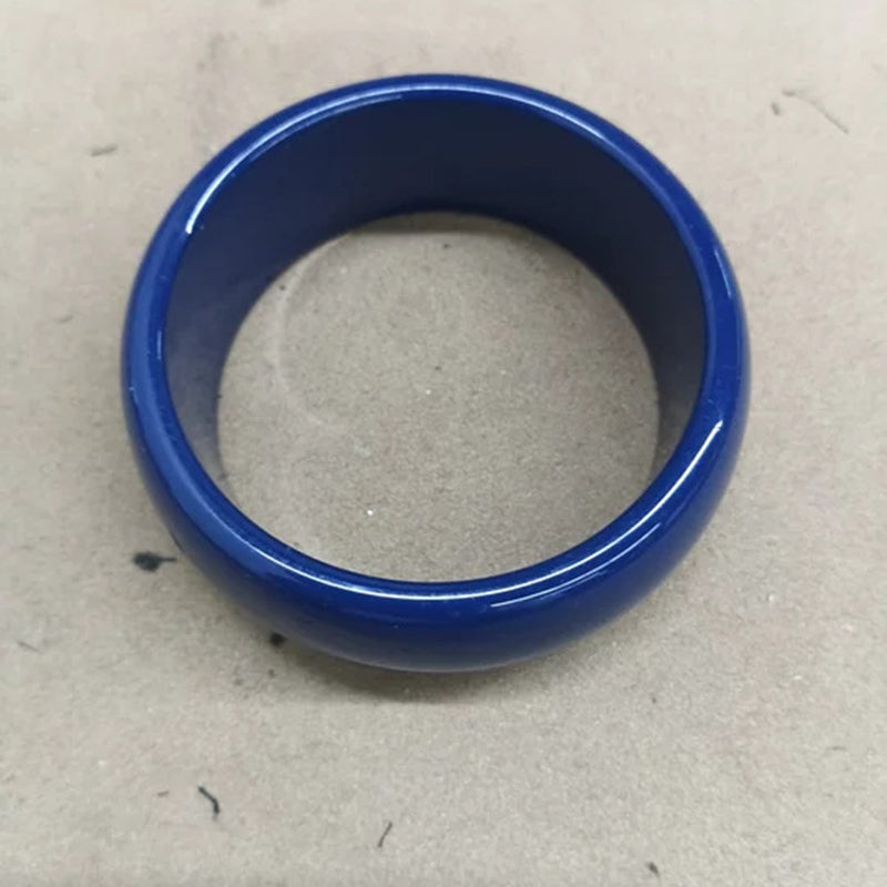 #4 Bracelet - Dark Blue Irregularly Patterned Resin Bracelet