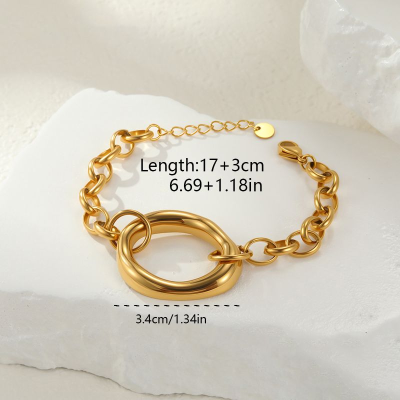 Gold Necklace Stainless Steel Irregular Shape Necklace