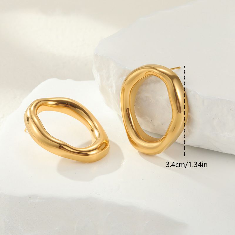 Gold Necklace Stainless Steel Irregular Shape Necklace