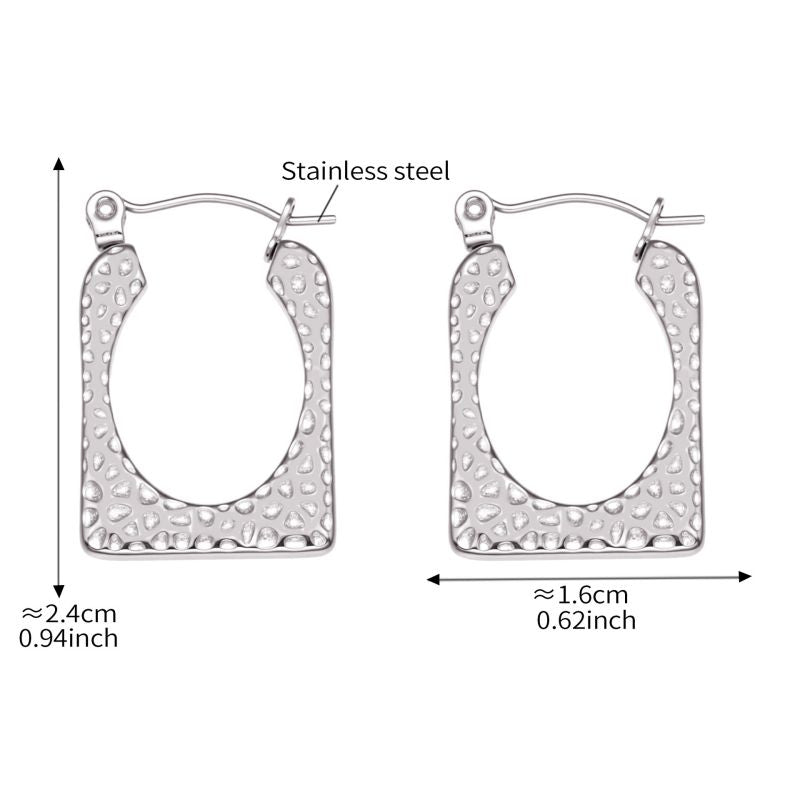 Gold Earrings Stainless Steel Irregular Earrings