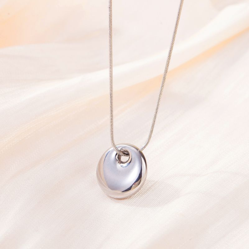 Silver Stainless Steel Star Necklace