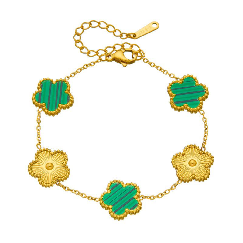 A Black Earring Stainless Steel Flower Earrings