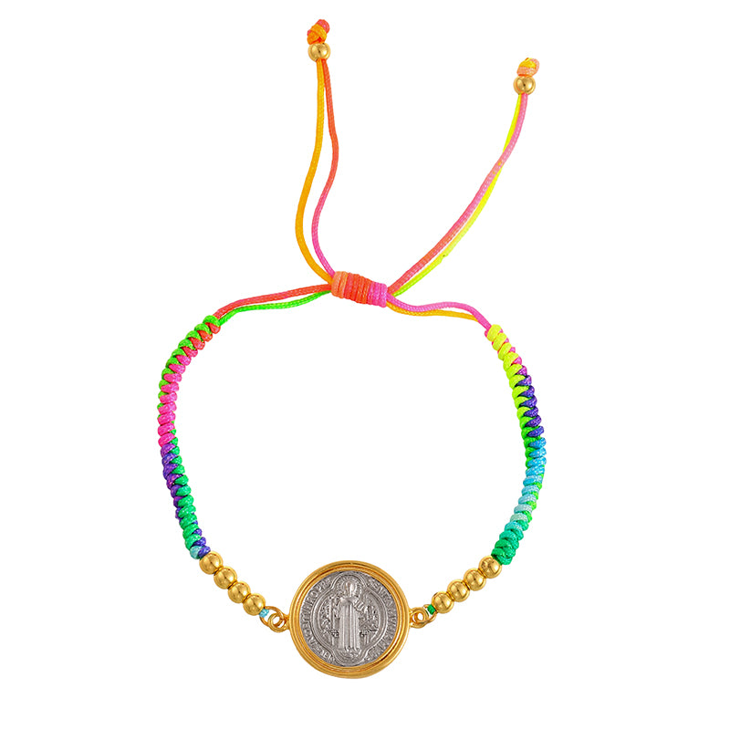 Red 1 Multi-layered Beaded Braided Bracelet