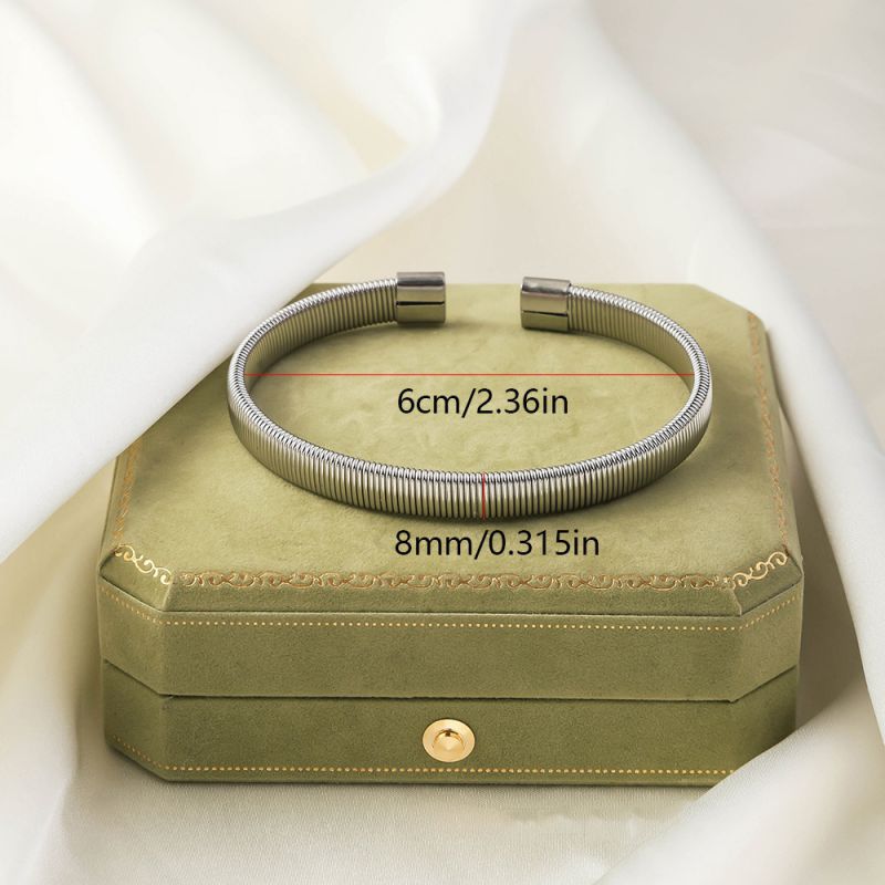 Golden No. 1 Titanium Steel Irregular-shaped Bracelet