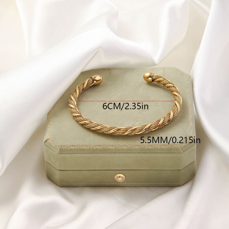 Golden No. 1 Titanium Steel Irregular-shaped Bracelet