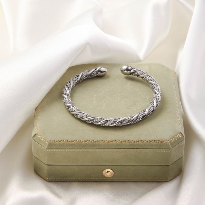 Golden No. 1 Titanium Steel Irregular-shaped Bracelet