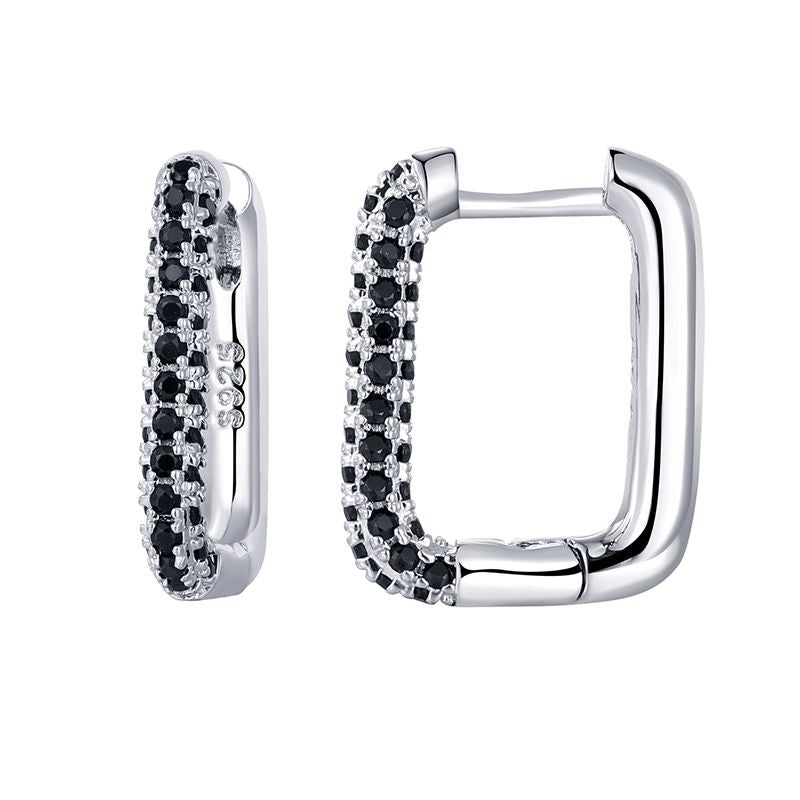 Earring #3 Copper Diamond-encrusted Round Ear Clips