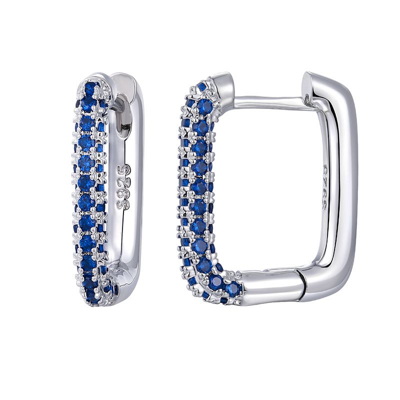 Earring #3 Copper Diamond-encrusted Round Ear Clips