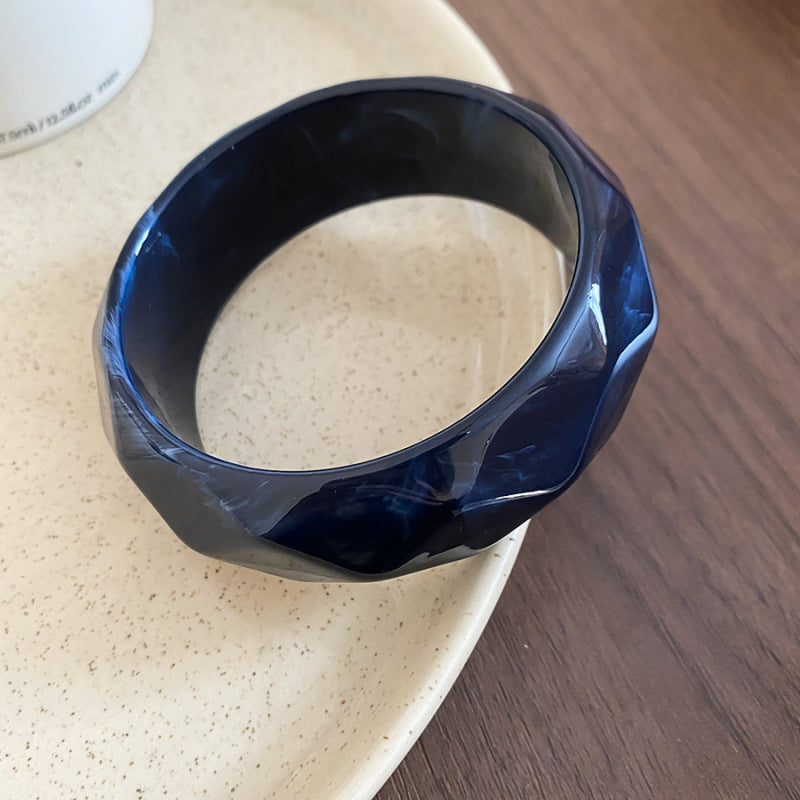 12# Bangle - Brown Irregular Acrylic Bracelet