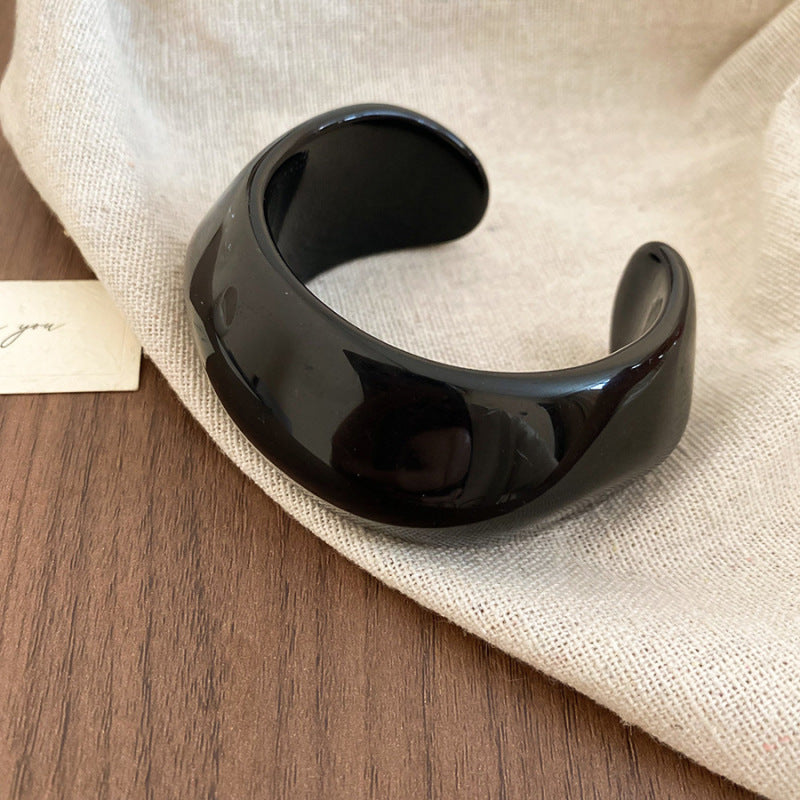 12# Bangle - Brown Irregular Acrylic Bracelet