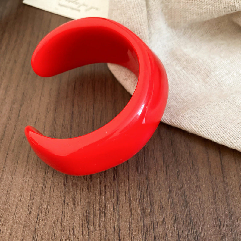 12# Bangle - Brown Irregular Acrylic Bracelet