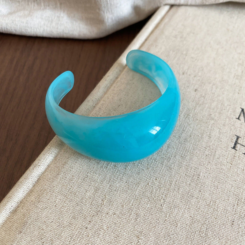 12# Bangle - Brown Irregular Acrylic Bracelet